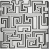 Матовый Versace Greek 3D Pvd Platino 40x40